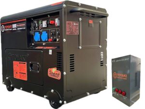 Generador Diésel  Insonoro 6500 W, con ATS y Tablero