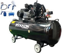 Compresor Industrial De Aire 200 Litros 3hp 2 Pistones Mykkon Japón