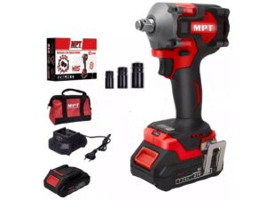 Llave De Impacto Inalambrica 21v 2bat Mpt 380nm Sin Carbones Sello Sec