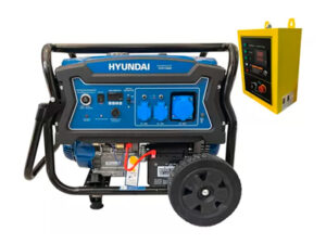Generador Eléctrico Hyundai Bencinero 8300w Con ATS + Tablero de transferencia